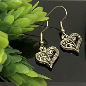 Celtic Earring, Heart Earring, Valentine Earring, Gift Idea, Anniversary Gift
